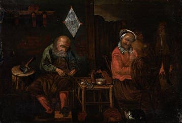 David Ryckaert (1586-1642) XVII Navolger - De Schoenmaker, Antiek en Kunst