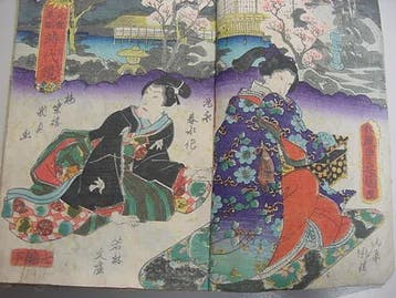 Tamenaga Shunsui /Utagawa Kunisada /Original color