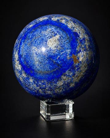 Lapis Lazuli Bol - Ø 105 mm - Intens Blauw - pyriet- en, Verzamelen