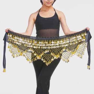 Buikdans Heupketting met Munten - Dansgordel voor Danseresse, Sport en Fitness, Verzenden, Nieuw