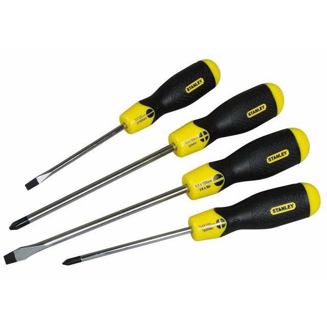Schroevendraaierset Stanley Cushiongrip 4-delig | 0-65-013, Doe-het-zelf en Verbouw, Gereedschap | Handgereedschap, Nieuw, Verzenden