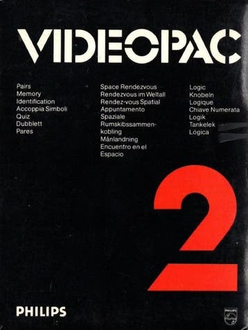 Philips Videopac 2 - Pairs / Space Rendezvous / Logic [Cardb, Computers en Software, Vintage Computers, Verzenden