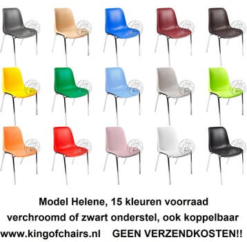 Nergens goedkoper: stapelbare kantine stoelen. Div. modellen, Huis en Inrichting, Stoelen, Ophalen of Verzenden, Nieuw, Kunststof