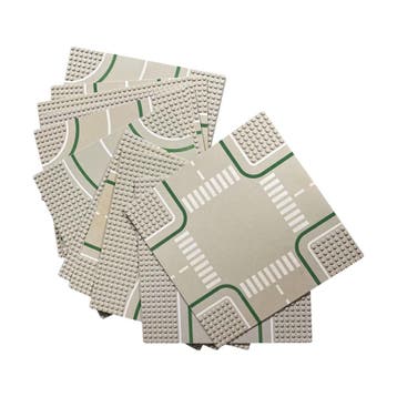 Lego - Wegen grondplaten - Grijs - 16 stuks, Ophalen of Verzenden, Nieuw