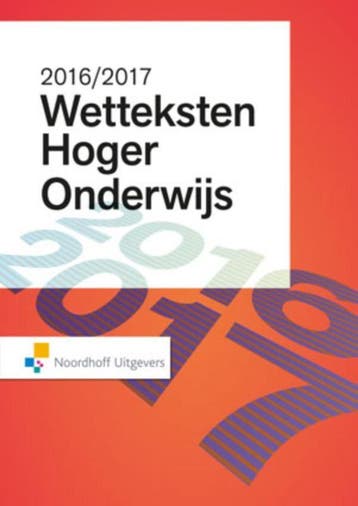Wetteksten Hoger Onderwijs 2016-2017, 9789001862718, Verzenden, Zo goed als nieuw, HBO