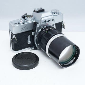 Minolta SR-T Super + MC Tele Rokkor-PF 135mm F2.8 Analoge, Nieuw