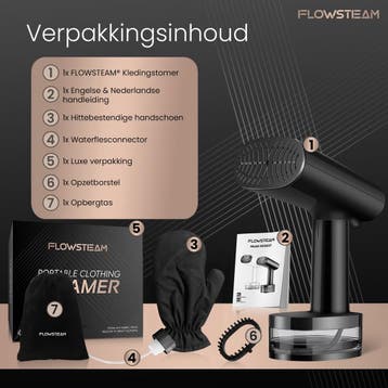 FLOWSTEAM® Luxe Kledingstomer - Handstomer &amp; Reisstomer, Ophalen of Verzenden, Zo goed als nieuw