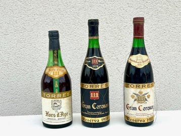 1978, 1981 Torres Gran Coronas & Torres Hors dAge Imperial, Nieuw