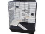 Remy - Rattenkooi - 3 verdiepingen 58x38x72 cm - Zwart, Verzenden, Nieuw