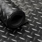 Rubber loper / rubbermat op rol – Diamant motief zwart – 3, Verzenden, Nieuw