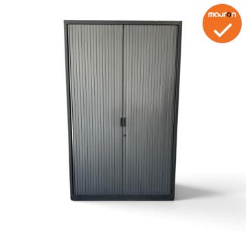 Roldeurkast - B-keuze - Basic - 195x120x45 - Zwart met An..., Werkplek, Ophalen of Verzenden, Gebruikt, Kast