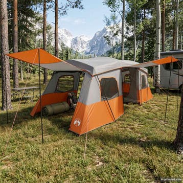 vidaXL Instant Tent met Waterdichte Regenfly 3-persoons, Verzenden, Nieuw, Tot en met 2