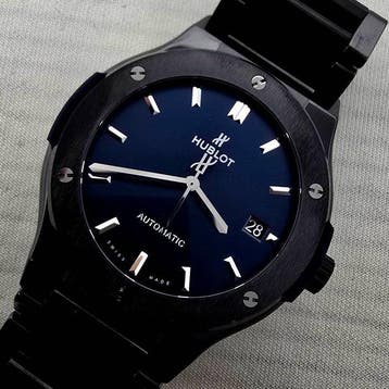 Hublot - Classic Fusion Ceramic Blue - 510.CM.7170.CM -, Nieuw