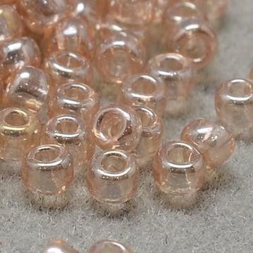 20 gram Glaskralen Rocailles 12/0 (2mm) lustered kleur: p..., Ophalen of Verzenden, Nieuw, Kraal