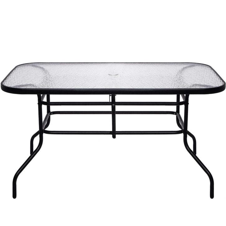 Tuintafel | 140 x 80 x 70 cm | Buitentafel | Eettafel, Huis en Inrichting, Woonaccessoires | Thermometers, Ophalen of Verzenden