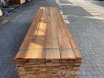 Ca. 104x Guyana Teak Beschoeiingsplanken , 20x100mm, leng, Nieuw
