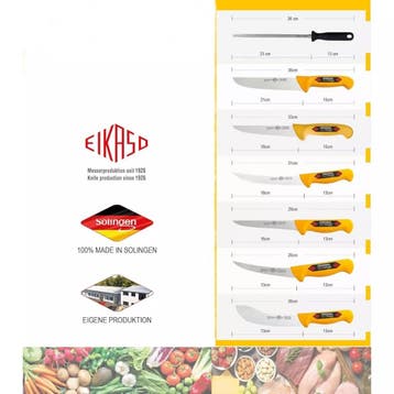 Eikaso Solingen Slagersmessenset 7-Delig – Incl. Afschilm., Ophalen of Verzenden, Nieuw, Overige materialen
