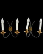 Maison Lucien Gau Paris - Wandlamp (2) - Twee prachtige, Antiek en Kunst