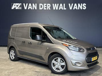 Ford Transit Connect 1.5 TDCI L1H1 Euro6 Airco | 3-Zits | 2x, Stof, Gebruikt, Euro 6, Grijs