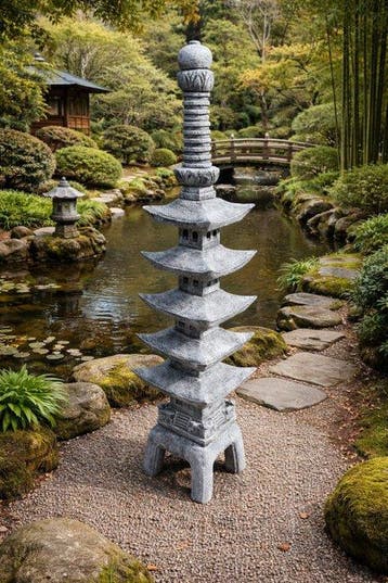 Sculptuuur voor buiten, Imposante Japanse pagode
