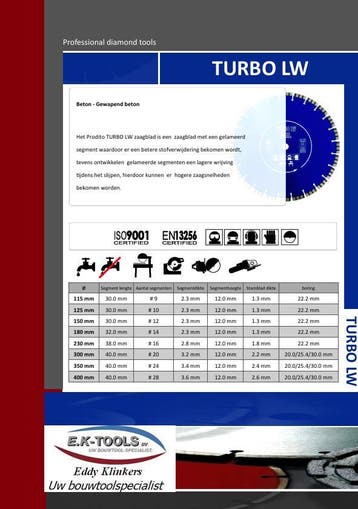 Diamantzaagblad voor beton en gewapend beton., Verzenden