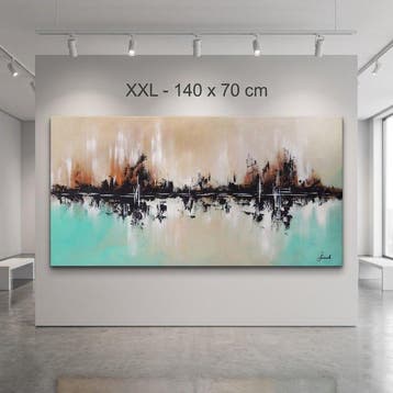 Monika Spiewak - Abstract - Oil Painting Stretched On The