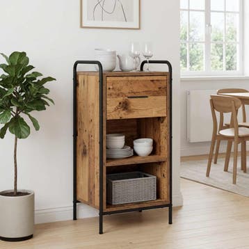 vidaXL Dressoir Oud hout 97 x 33 x 81 cm Bewerkt hout, Verzenden, Nieuw, Overige houtsoorten, Minder dan 50 cm