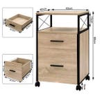 Rolcontainer met Wielen – Houten Archiefkast met Laden, Verzenden, Nieuw in verpakking