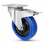 FORTEX Blue Wheel zwenkwiel Ø160mm met dubbele rem WLL 300kg, Verzenden, Nieuw