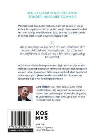 Spiritueel minimalisme 9789043929974 Light Watkins, Verzenden, Zo goed als nieuw, Light Watkins