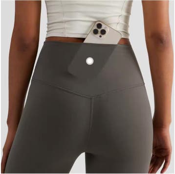 Dames Sport Legging – High Waist Cropped Yoga met Zak Fit, Verzenden, Nieuw