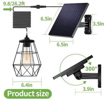 Solar Hanglamp – LED Zonne-energie IP65 Binnen en Buiten, Verzenden, Nieuw