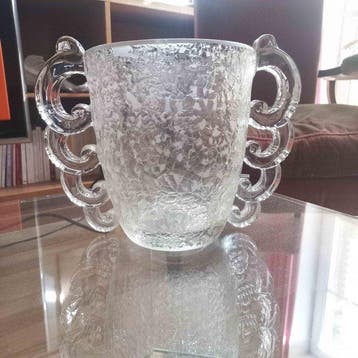Daum - Pierre dAvesn Art Déco - Vaas - Glas - Pierre