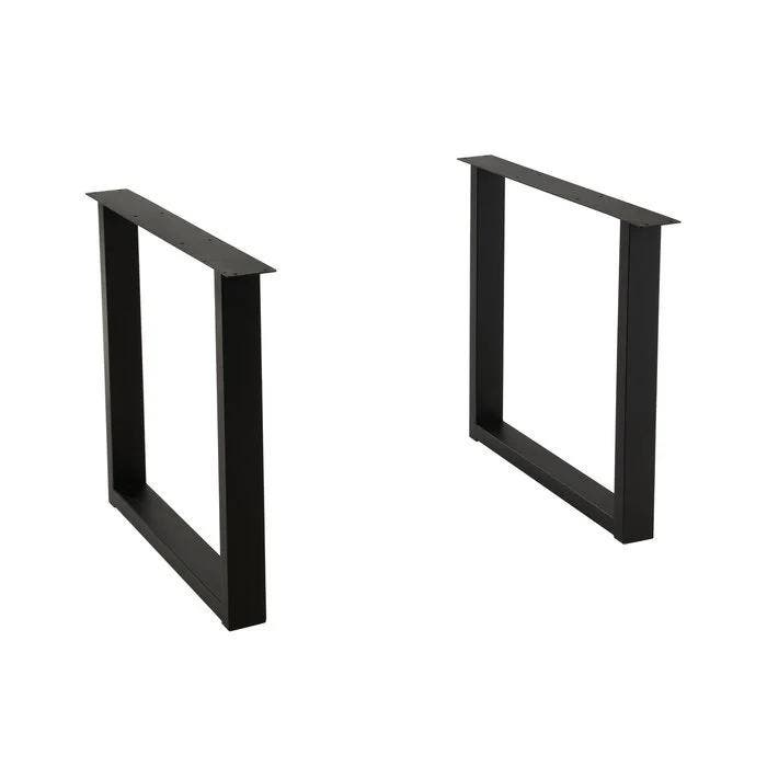 tafel Poten Rechthoek - metaal - zwart, Huis en Inrichting, Tafels | Eettafels, Ophalen of Verzenden