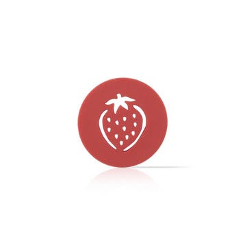Dobla Chocoladedecoratie Rond Aardbei 144st., Verzenden, Nieuw