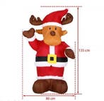 Opblaasbaar rendier XL verlicht 135 cm (Kerst artikelen), Verzenden, Nieuw