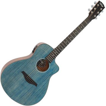 Vintage Pacific Coast Series Electro Acoustic Guitar - Denim, Verzenden, Nieuw