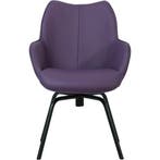Leren draaibare eetkamerstoel Magic - Toledo Aubergine, Huis en Inrichting, Stoelen, Overige kleuren, Bohemian, Eigentijds, Industrieel, Modern, Scandinavisch