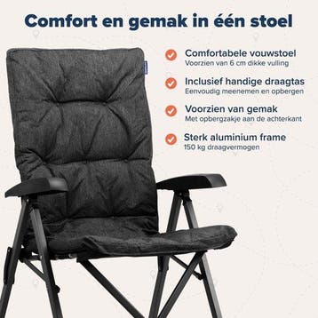 2dekans | TRVLMORE Campingstoel - Inclusief Draagtas - Duo, Ophalen of Verzenden, Zo goed als nieuw, Zwart