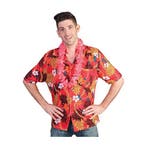 Hawaii blouse/shirt rood voor heren - Hawaii kleding, Ophalen of Verzenden, Nieuw