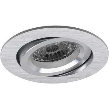 GU10 Inbouwspot Set - Mat Zilver - Inbouw Rond - Kantelbaar, Ophalen of Verzenden, Nieuw, Plafondspot of Wandspot