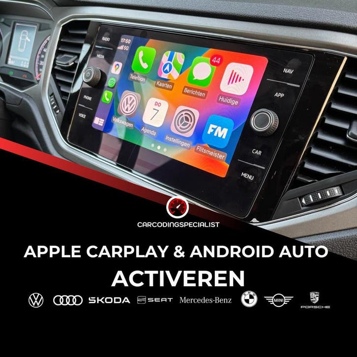 Carplay activeren / Android Auto vrijschakelen op locatie!, Diensten en Vakmensen, Auto en Motor | Monteurs en Garages, Overige werkzaamheden