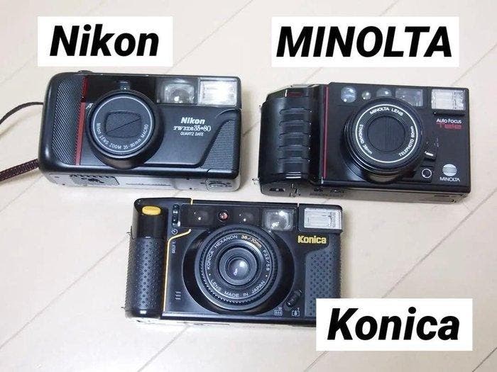 Nikon, Konica, Minolta MR.70 / AF-Tele Quartz Date / TW Zoom, Audio, Tv en Foto, Fotocamera's Analoog