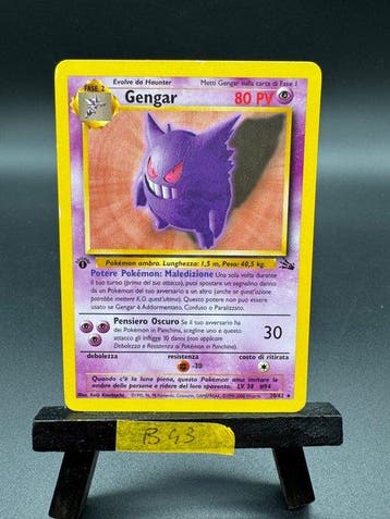 Pokémon - 1 Card - Gengar 20/62 First edition - WOTC -, Nieuw