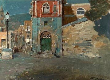 Felice Giordano (1880-1964) - Scorcio del Sud Italia