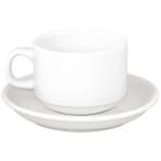 Theekoppen en Schotels | 20cl en 14(Ø)cm | 24 stuks, Verzenden