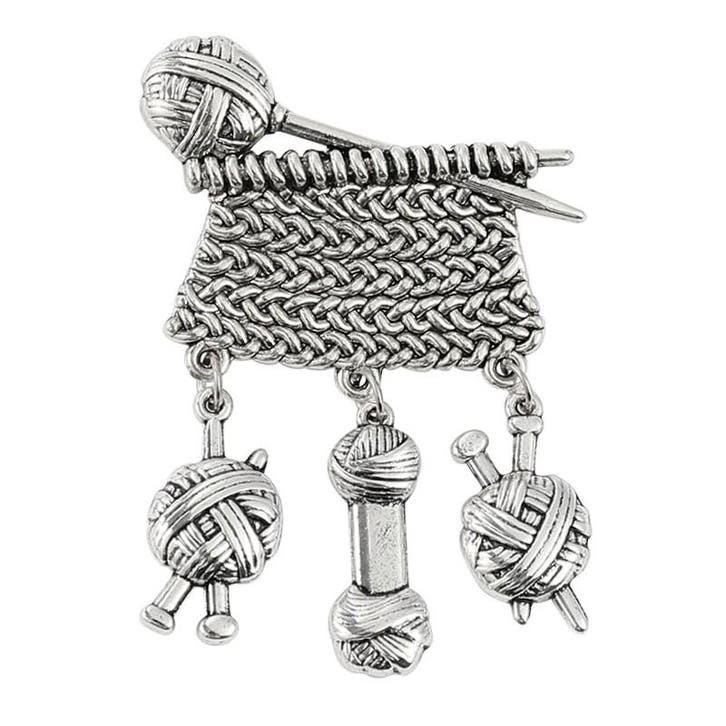 Fako Bijoux - Broche - Truitje Breien - 40x60mm -, Sieraden, Tassen en Uiterlijk, Broches, Verzenden