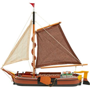 Skutsje Model 38cm Bruin, Ophalen of Verzenden, Nieuw