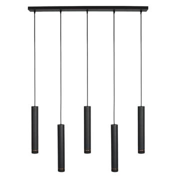 2dekans | Mexlite Hanglamp DownLume – 5-Lichts – Zwart, Ophalen of Verzenden, Zo goed als nieuw