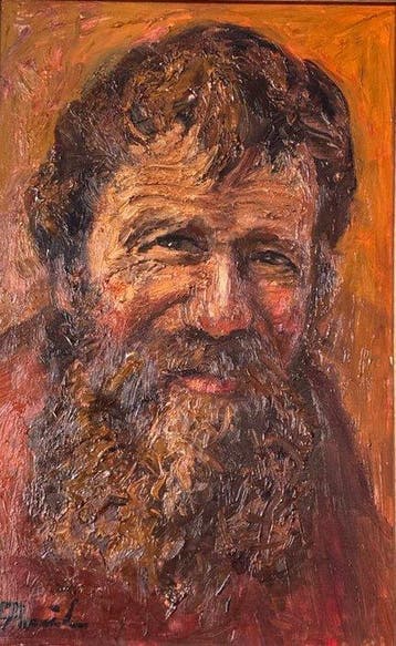 European School (XX), Signed T. Paul - Portrait of a Bearded